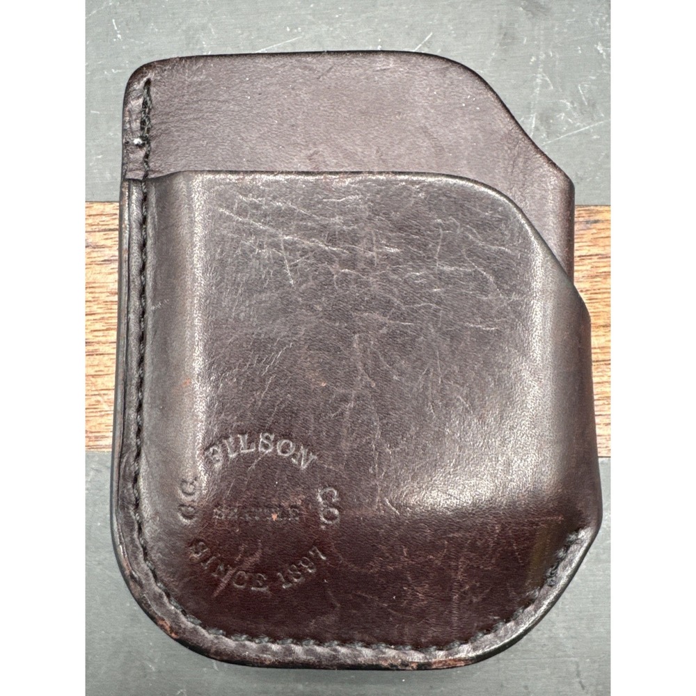 Filson Co. Front Pocket Cash and Card Case in Dark Brown | USA